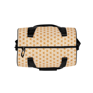 TRILLYYON - White & Gold - Flower Of Life Gym Bag