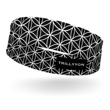Load image into Gallery viewer, TRILLYYON - Black &amp; White  - Flower Of Life Headband