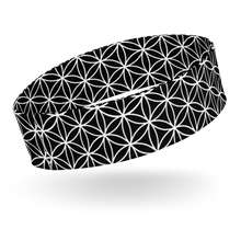 Load image into Gallery viewer, TRILLYYON - Black &amp; White  - Flower Of Life Headband