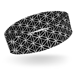TRILLYYON - Black & White  - Flower Of Life Headband