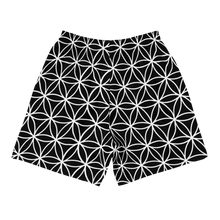 Load image into Gallery viewer, TRILLYYON - Black &amp; White  - Flower Of Life Athletic Shorts