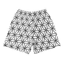 Load image into Gallery viewer, TRILLYYON - White &amp; Black  - Flower Of Life Athletic Shorts