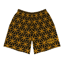 Load image into Gallery viewer, TRILLYYON - Black &amp; Gold - Flower Of Life Athletic Shorts