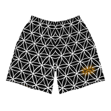 Load image into Gallery viewer, TRILLYYON - Black &amp; White  - Flower Of Life Athletic Shorts