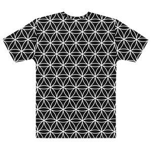 TRILLYYON - Black & White  - Flower Of Life T-Shirt