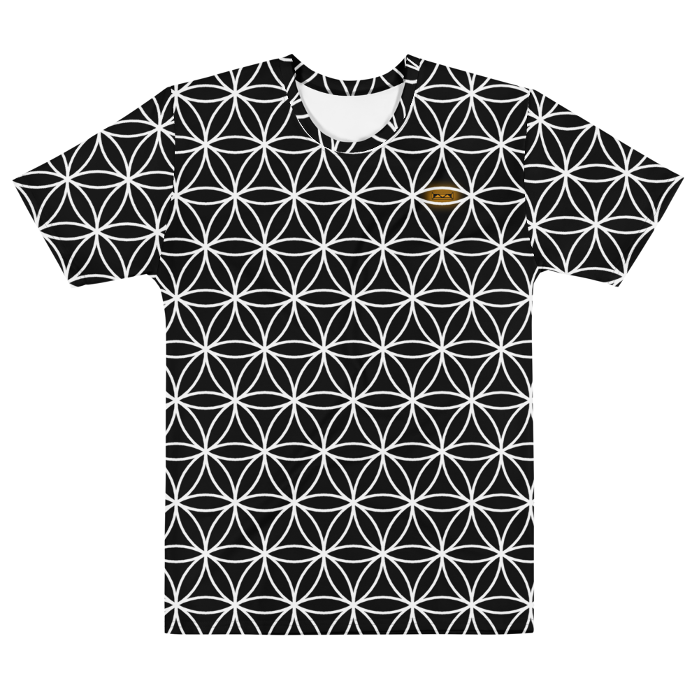 TRILLYYON - Black & White  - Flower Of Life T-Shirt
