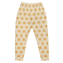 Load image into Gallery viewer, TRILLYYON - White &amp; Gold - Flower Of Life Joggers