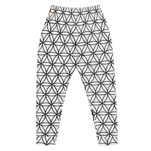 Load image into Gallery viewer, TRILLYYON - White &amp; Black - Flower Of Life Joggers