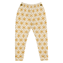 Load image into Gallery viewer, TRILLYYON - White &amp; Gold - Flower Of Life Joggers