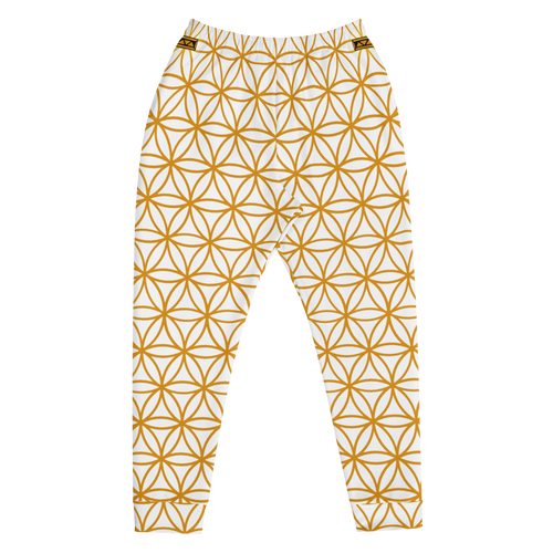 TRILLYYON - White & Gold - Flower Of Life Joggers