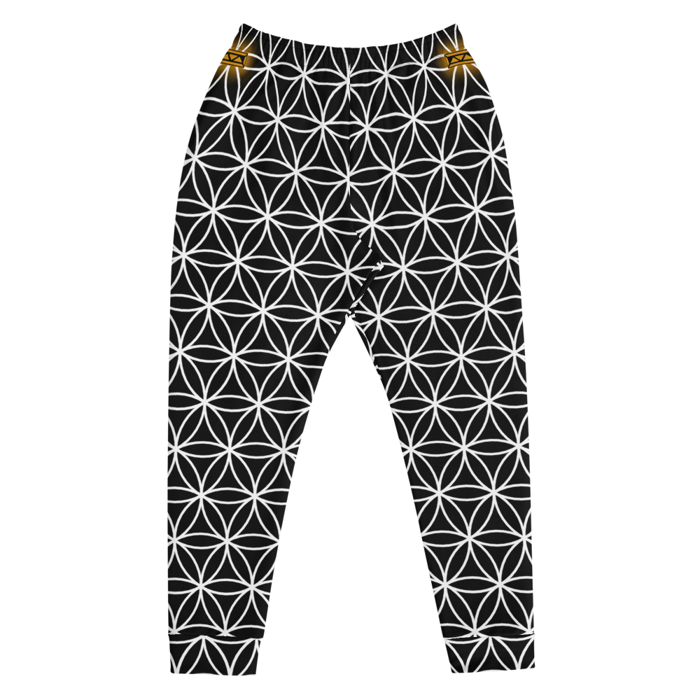 TRILLYYON - Black & White  - Flower Of Life Joggers