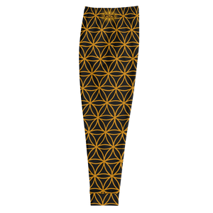 TRILLYYON - Black & Gold - Flower Of Life Joggers