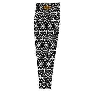 TRILLYYON - Black & White  - Flower Of Life Joggers