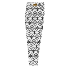 Load image into Gallery viewer, TRILLYYON - White &amp; Black - Flower Of Life Joggers