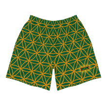 Load image into Gallery viewer, TRILLYYON - Green  - Flower Of Life Shorts