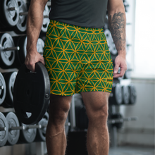 Load image into Gallery viewer, TRILLYYON - Green  - Flower Of Life Shorts
