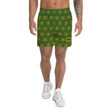 Load image into Gallery viewer, TRILLYYON - Green  - Flower Of Life Shorts
