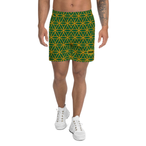 TRILLYYON - Green  - Flower Of Life Shorts