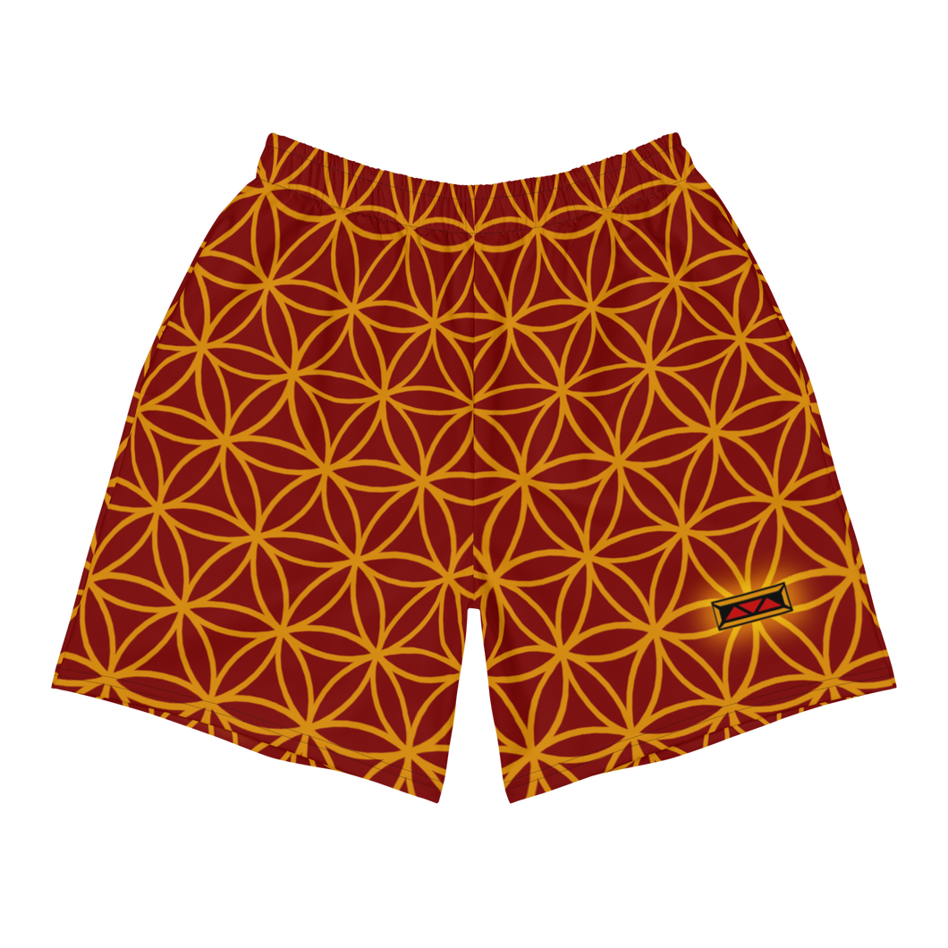 TRILLYYON - Red  - Flower Of Life Shorts