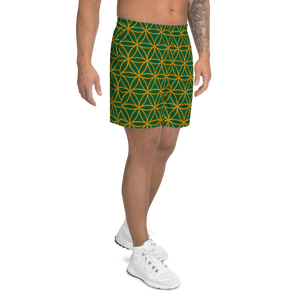 TRILLYYON - Green  - Flower Of Life Shorts