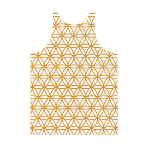 TRILLYYON - White & Gold - Flower Of Life Tank Top