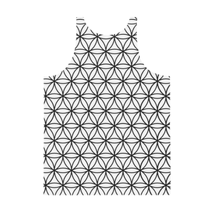 TRILLYYON - White & Black - Flower Of Life Tank Top