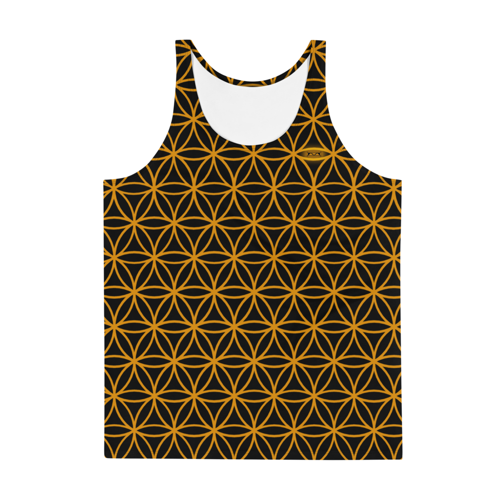 TRILLYYON - Black & Gold - Flower Of Life Tank Top