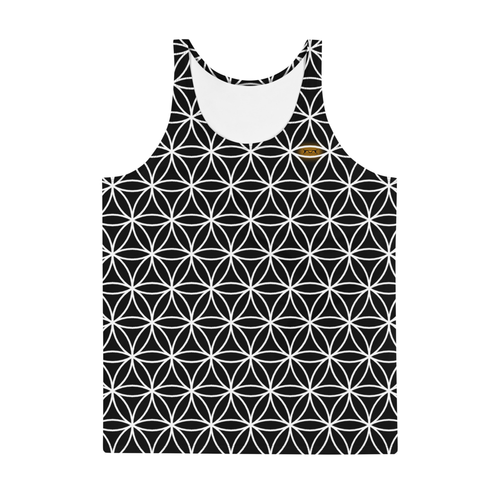 TRILLYYON - Black & White - Flower Of Life Tank Top