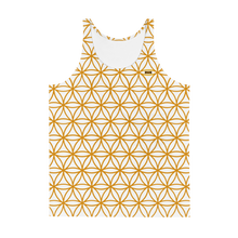 Load image into Gallery viewer, TRILLYYON - White &amp; Gold - Flower Of Life Tank Top