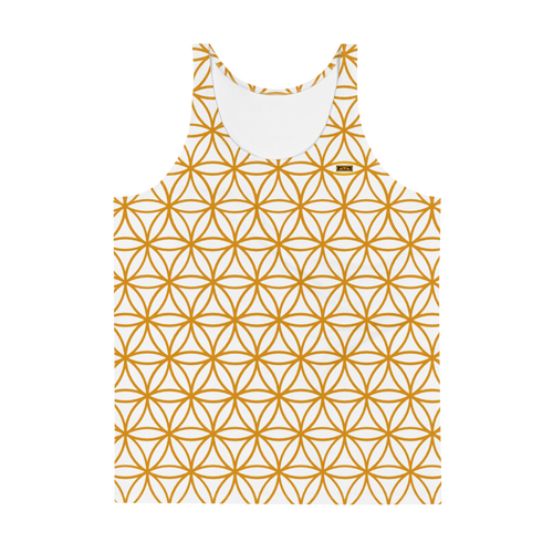 TRILLYYON - White & Gold - Flower Of Life Tank Top