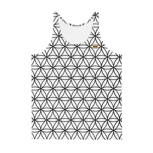 TRILLYYON - White & Black - Flower Of Life Tank Top