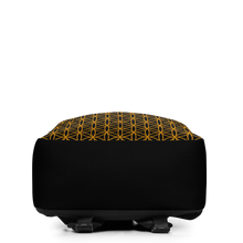 Load image into Gallery viewer, TRILLYYON - Black &amp; Gold - Flower Of Life Minimalist Backpack