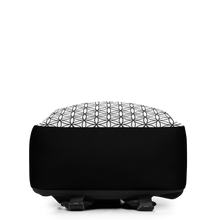 Load image into Gallery viewer, TRILLYYON - White &amp; Black  - Flower Of Life Minimalist Backpack