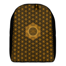 Load image into Gallery viewer, TRILLYYON - Black &amp; Gold - Flower Of Life Minimalist Backpack