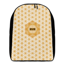 Load image into Gallery viewer, TRILLYYON - White &amp; Gold - Flower Of Life Minimalist Backpack