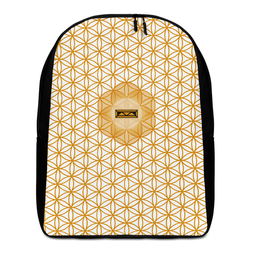 TRILLYYON - White & Gold - Flower Of Life Minimalist Backpack
