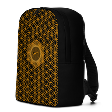 Load image into Gallery viewer, TRILLYYON - Black &amp; Gold - Flower Of Life Minimalist Backpack