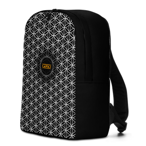 TRILLYYON - Black & White  - Flower Of Life Minimalist Backpack