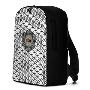 TRILLYYON - White & Black  - Flower Of Life Minimalist Backpack