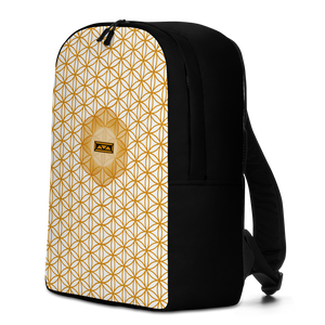 TRILLYYON - White & Gold - Flower Of Life Minimalist Backpack