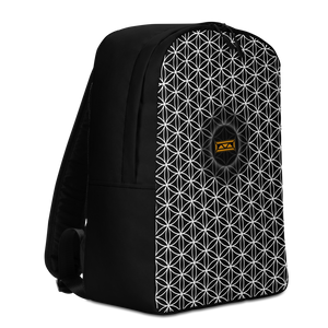 TRILLYYON - Black & White  - Flower Of Life Minimalist Backpack