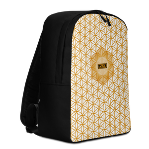 TRILLYYON - White & Gold - Flower Of Life Minimalist Backpack