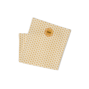 TRILLYYON - White & Gold - Flower Of Life Neck Gaiter