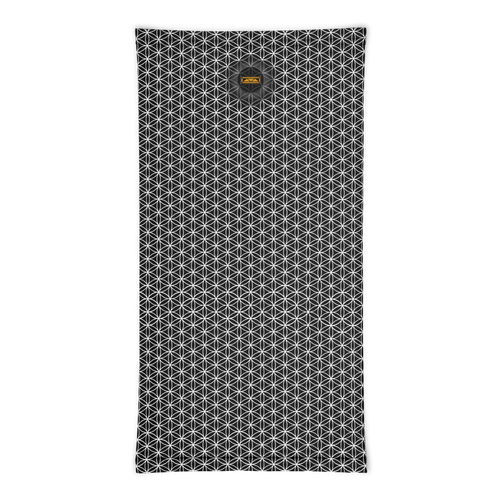 TRILLYYON - Black & White - Flower Of Life Neck Gaiter