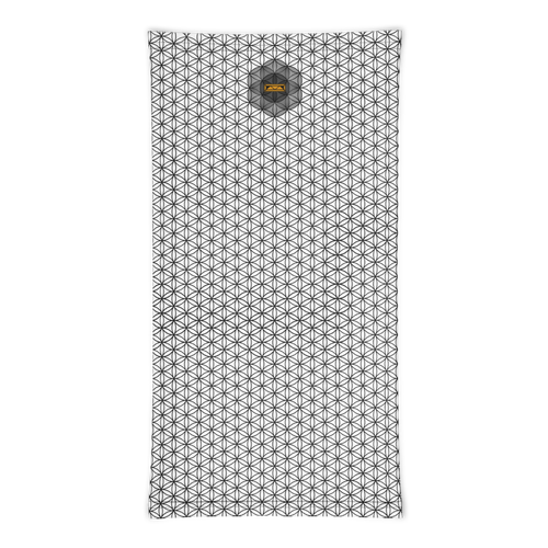 TRILLYYON - White & Black - Flower Of Life Neck Gaiter