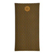 Load image into Gallery viewer, TRILLYYON - Black &amp; Gold - Flower Of Life Neck Gaiter