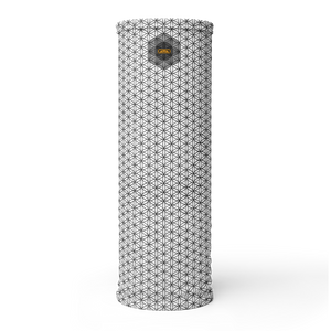 TRILLYYON - White & Black - Flower Of Life Neck Gaiter