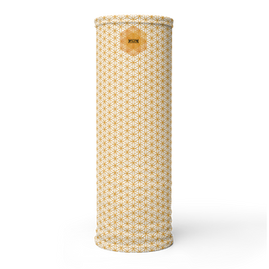 TRILLYYON - White & Gold - Flower Of Life Neck Gaiter