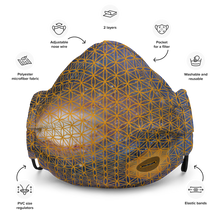 Load image into Gallery viewer, TRILLYYON - Cosmic  - Flower Of Life Face Mask