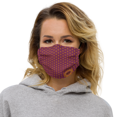 TRILLYYON - Purple  - Flower Of Life Face Mask